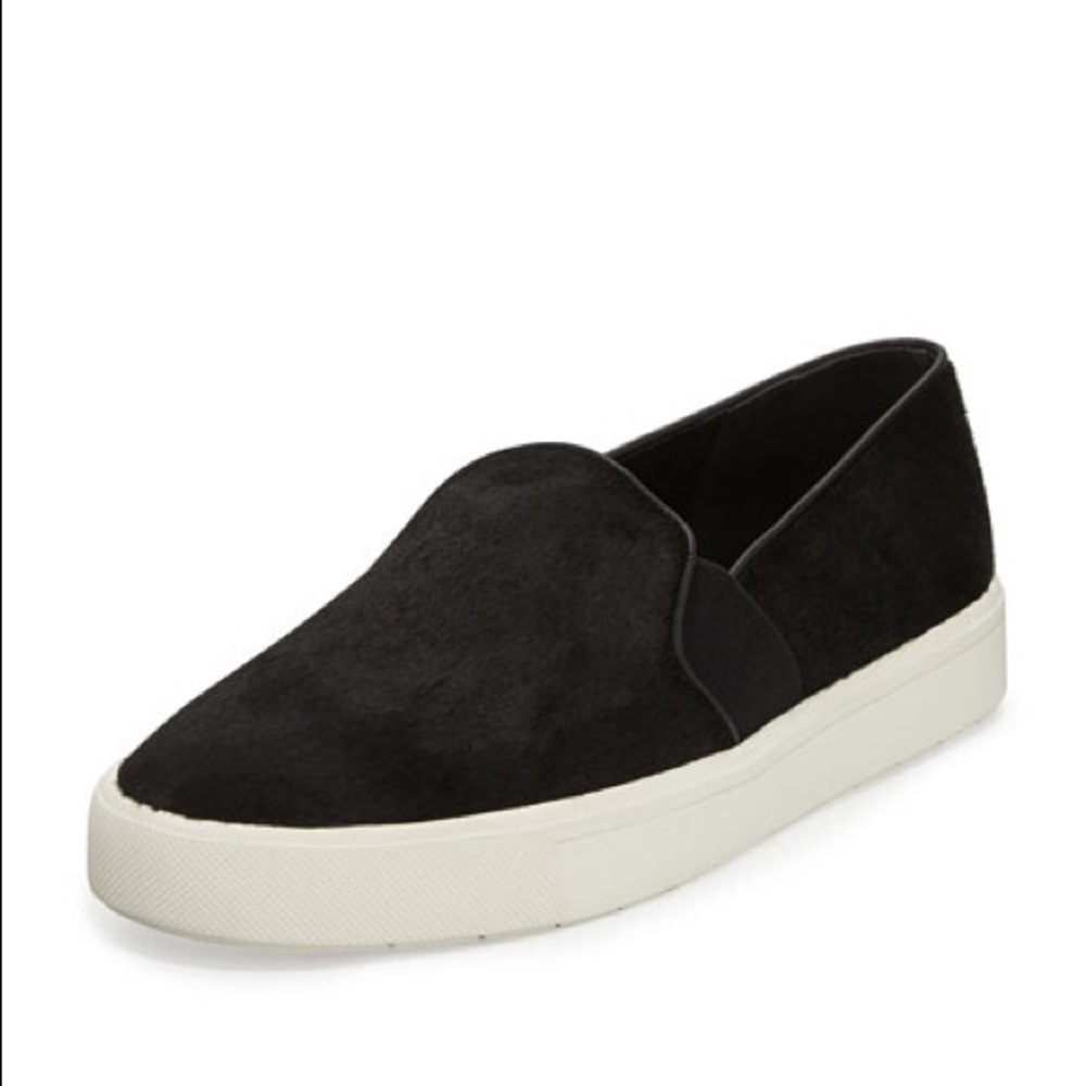 VINCE CALF HAIR SLIP-ONS